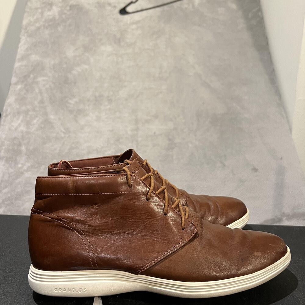 Cole Haan Watson Chukka II Boots Mens 11.5 Brown Leather Casual Grand.OS C29589